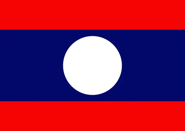 Прапор Лаосу — стокове фото