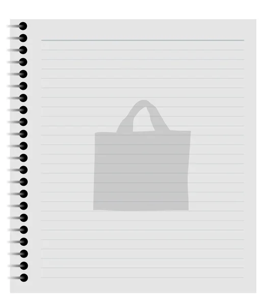Zakupy notatnik — Zdjęcie stockowe