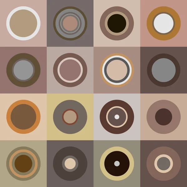 Retro brown circles — Stock Photo, Image
