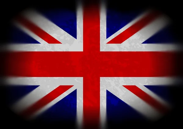 Grunge Bandera del Reino Unido — Foto de Stock