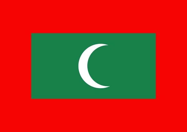 Maldives flag — Stock Photo, Image