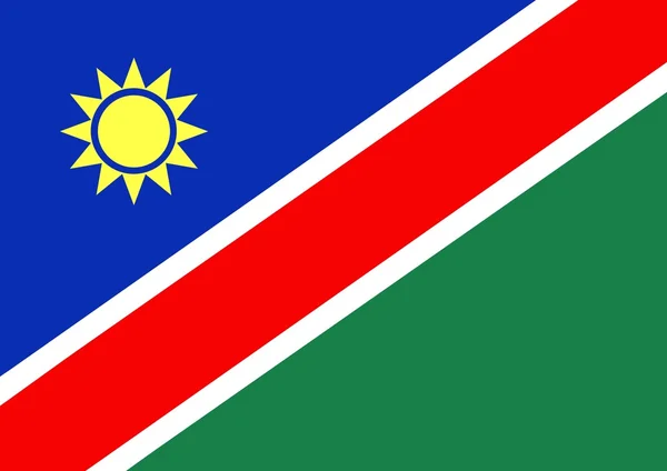 Namíbiai zászló — Stock Fotó