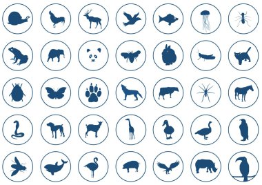 Icons animals clipart