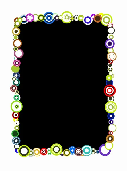 Retro circles frame — Stock Photo, Image
