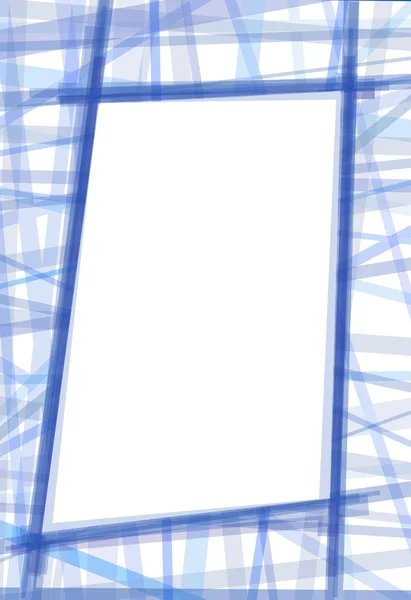 Наклонная синяя рамка — стоковое фото