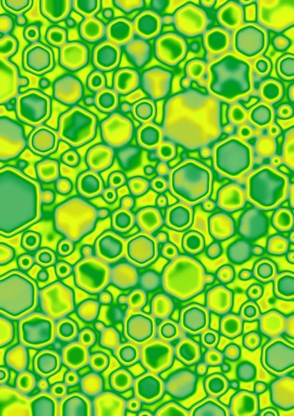 Lime Cube Blobs — Stock Photo, Image