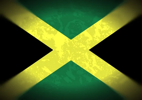 Grunge Bandera de Jamaica — Foto de Stock
