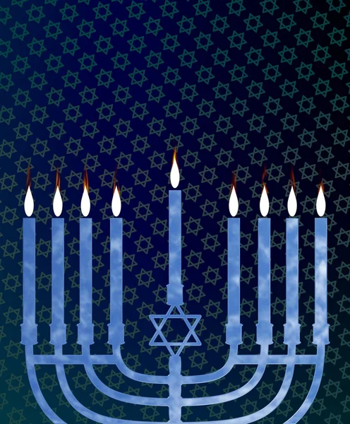 Hanukkah menora — Zdjęcie stockowe