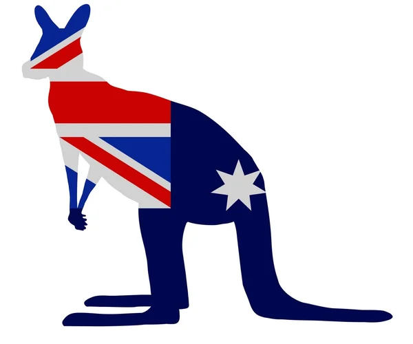 Kangaroo flag — Stock Photo, Image