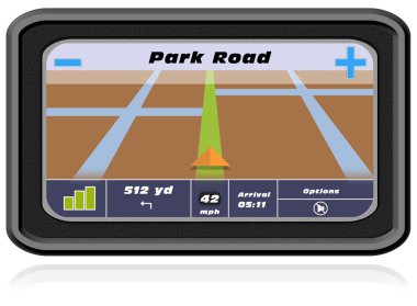 Satnav clipart