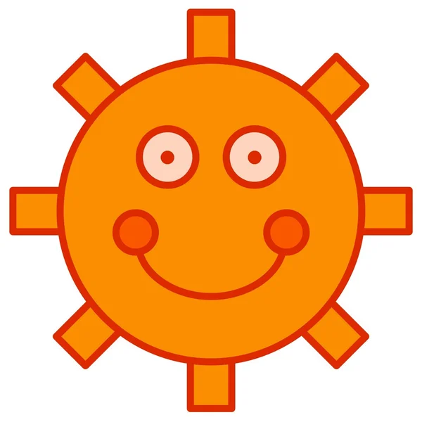 Cartoon sun — Stock Photo, Image