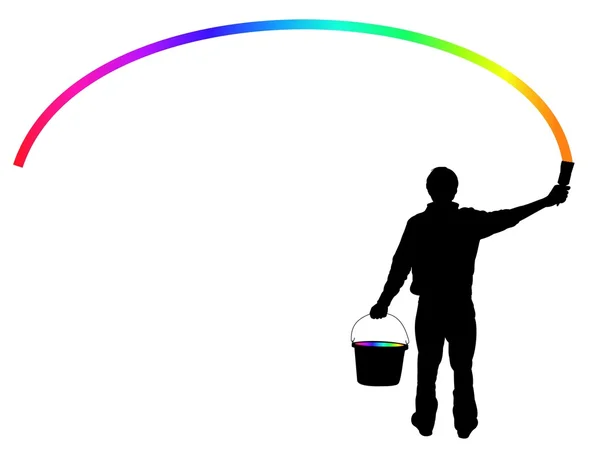 Fabricante de arco-íris — Fotografia de Stock
