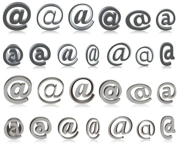 Símbolos de correo electrónico —  Fotos de Stock