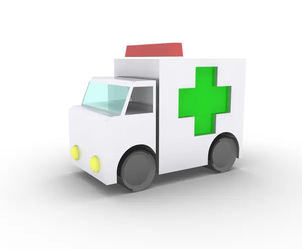 Illustrazione di un'ambulanza.Pronto soccorso dell'auto . — Foto Stock