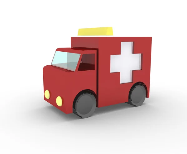 Ábrán egy ambulance.first támogatás az autó. — Stock Fotó