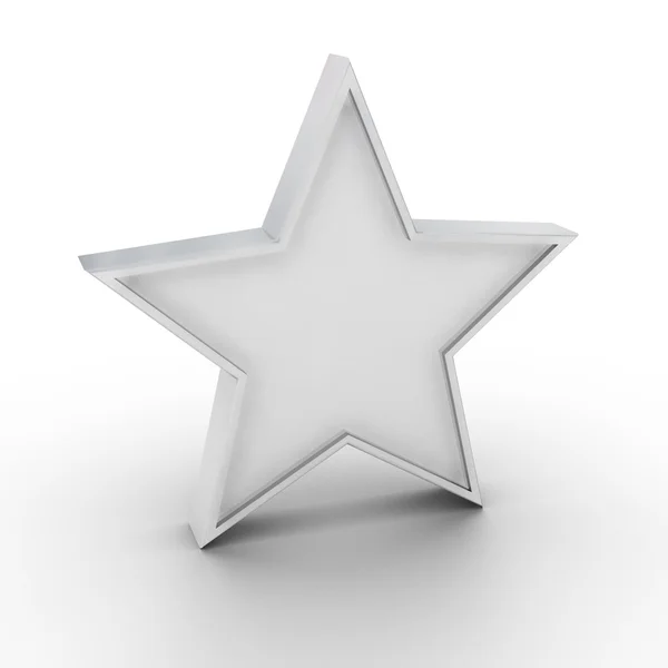 Beyaz arkaplanda yıldız — Stok fotoğraf