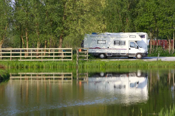 stock image Caravan site