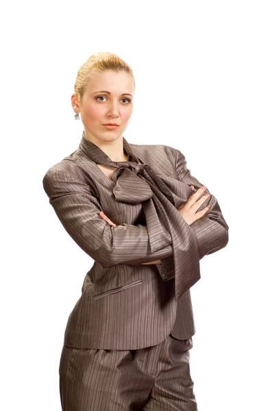 Strict business girl — Stock Photo, Image