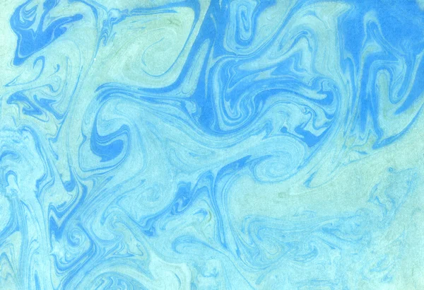 Abstrato fantástico fundo azul de pintura Fotografias De Stock Royalty-Free