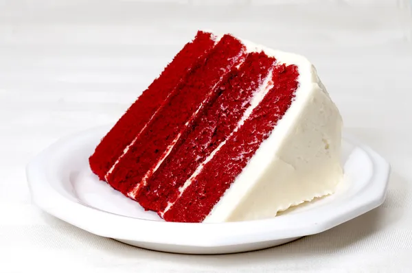 लाल वेलवेट केक — स्टॉक फोटो, इमेज