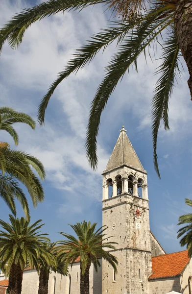 Trogir, bella vista sul centro storico . — Foto Stock