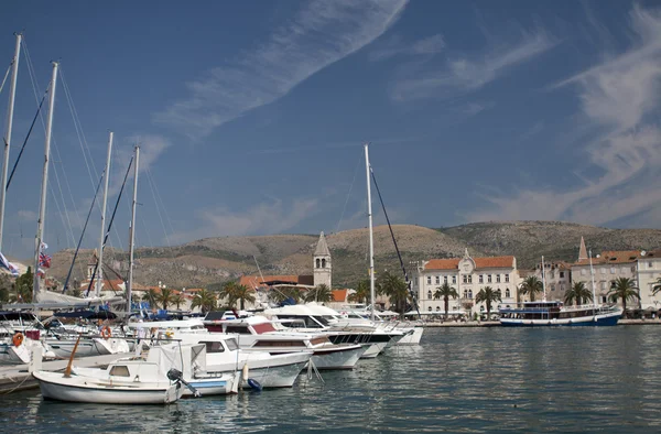 Trogir Hırvatistan, liman görünüm