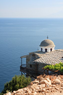 St Archangel Michael Monastery in Thassos clipart