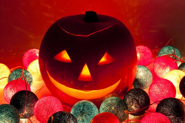 Хэллоуинский фонарь — стоковое фото