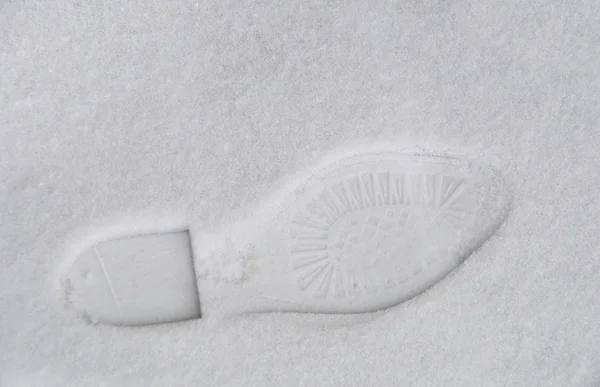 雪地上的脚印 — 图库照片