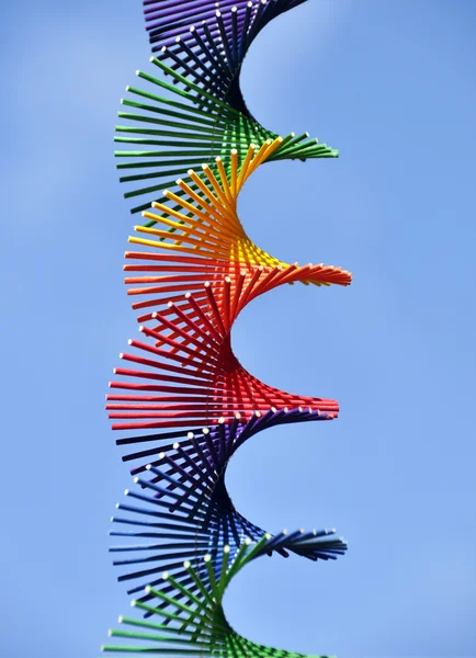 무지개 색된 나선 — 스톡 사진