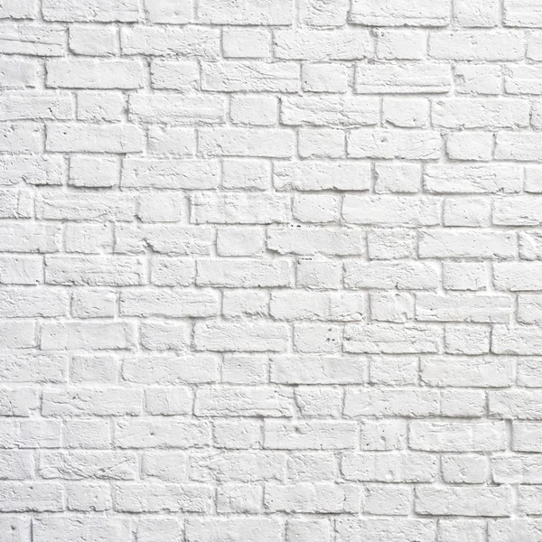 Bílá cihlová zeď — Stock fotografie