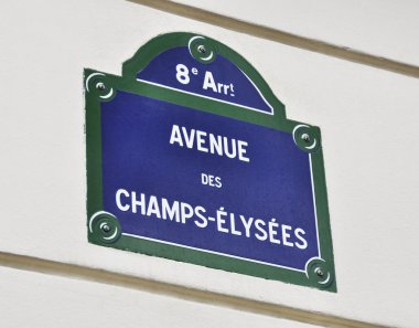 Avenue des champs-elysees işareti