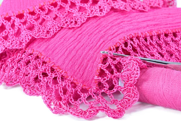 Pletení, šití, háčkování a krajka — Stock fotografie