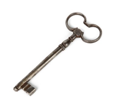 An old, rusty key clipart