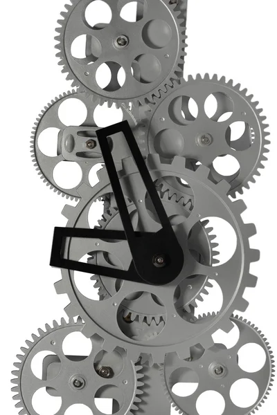 Mécanisme d'horloge métallique — Photo