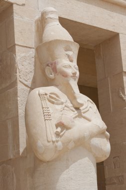 Statue at Hatshepsut Temple in Luxor clipart