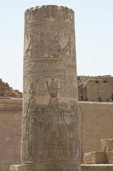 Column at the Temple of Kom Ombo — Stock Photo, Image