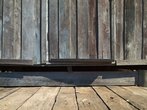 Superficie del pavimento e della parete in legno — Foto Stock