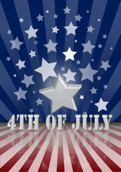The fourth of july — Stock Vector