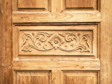 Pattern carved door clipart