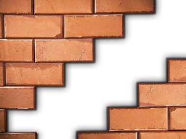 Separated brick wall clipart