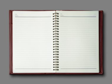 Kırmızı kaplı defter