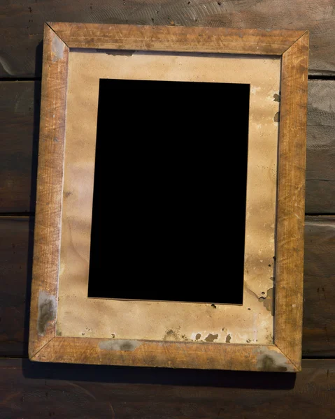 Oud houten fotolijstje — Stockfoto