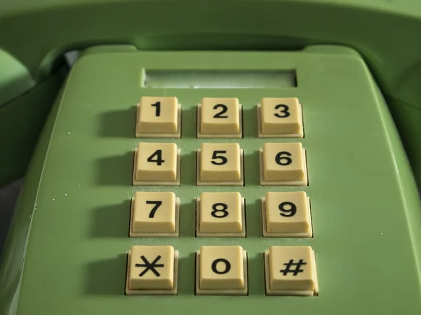 Το κουμπί τηλέφωνο κίτρινο — Φωτογραφία Αρχείου
