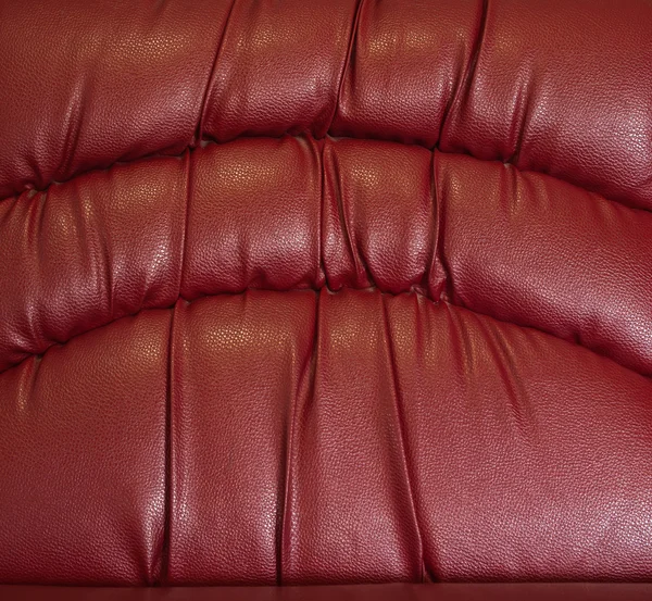 Falte aus rotem Leder — Stockfoto