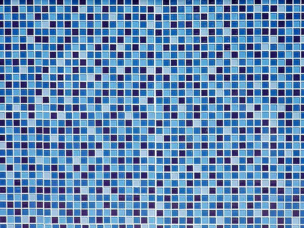 Luminoso muro di ceramica blu — Foto Stock