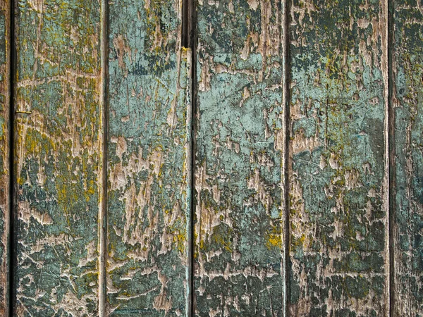 Eski yeşil ahşap duvar — Stok fotoğraf