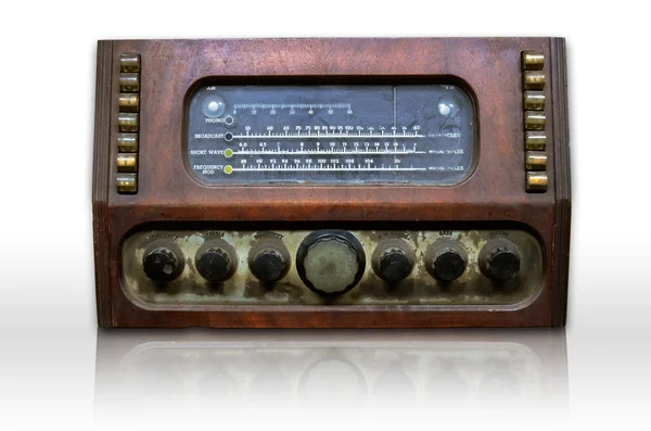 Kirli eski radyo — Stok fotoğraf