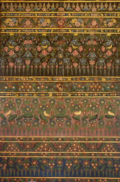 Tajskiej sztuki malowania na ścianie — Zdjęcie stockowe