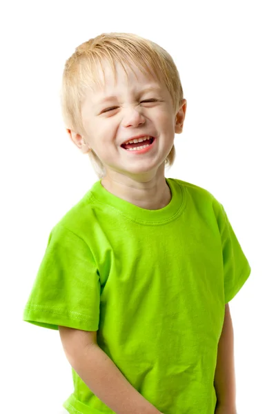 Jongen lachen — Stockfoto